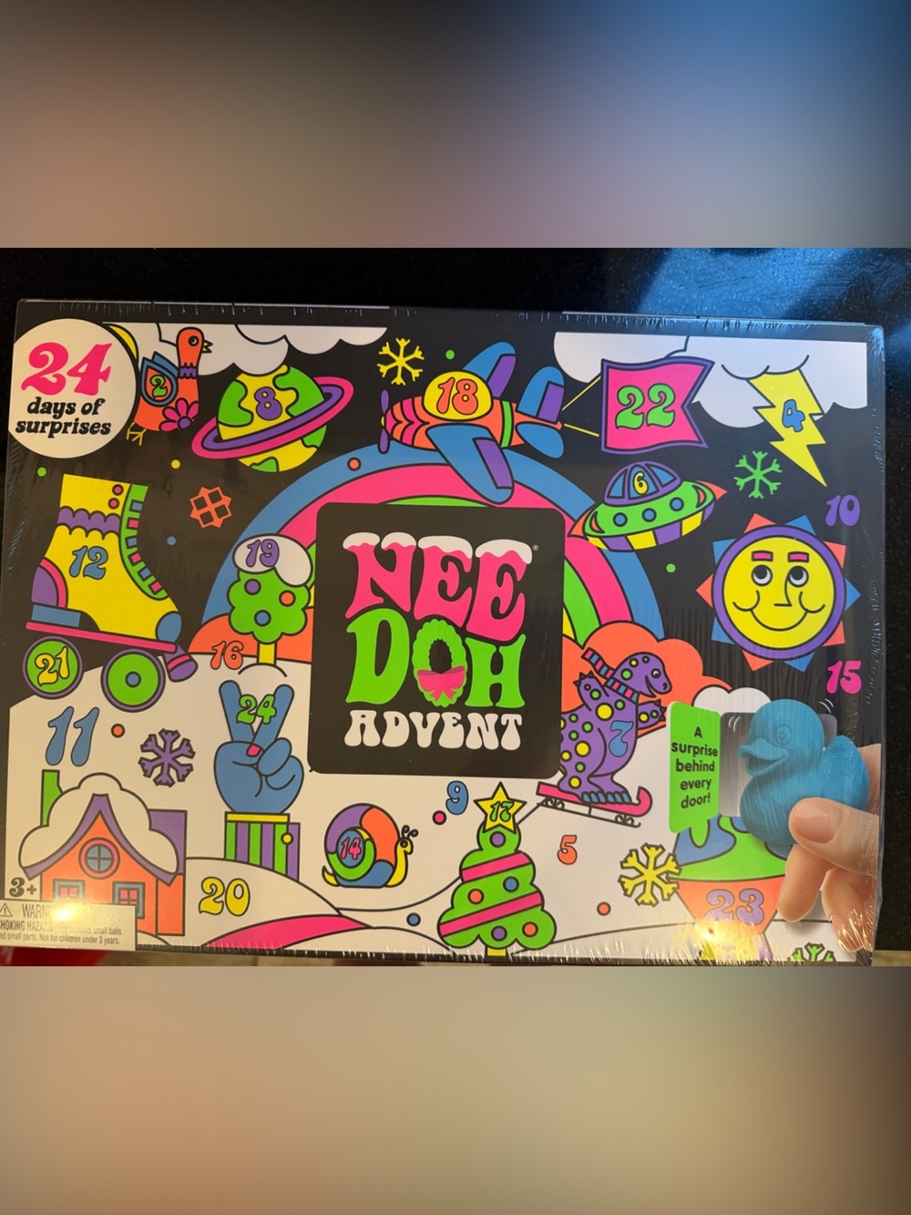 100% Auth NIB Sealed NeeDoh Advent Count Down To Squishmas, 24 surprises !
